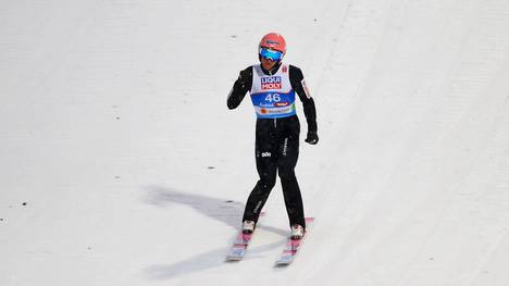 FIS Nordic World Ski Championships - Men's HS109 Dawid Kubacki springt im zweiten Durchgang allen davon und holt nach Rang 17 nach Sprung eins noch Gold