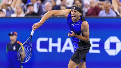 Alexander Zverev steht bei den US Open im Viertelfinale