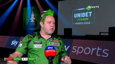 Peter Wright kommentiert seinen ersten 9-Darter vor TV-Kameras. Für die Premier League kündigt er noch mehr perfekte Spiele an.