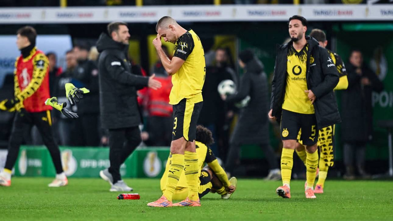 Waldemar Anton (M.) und Co. hadern nach dem Pokal-Aus des BVB