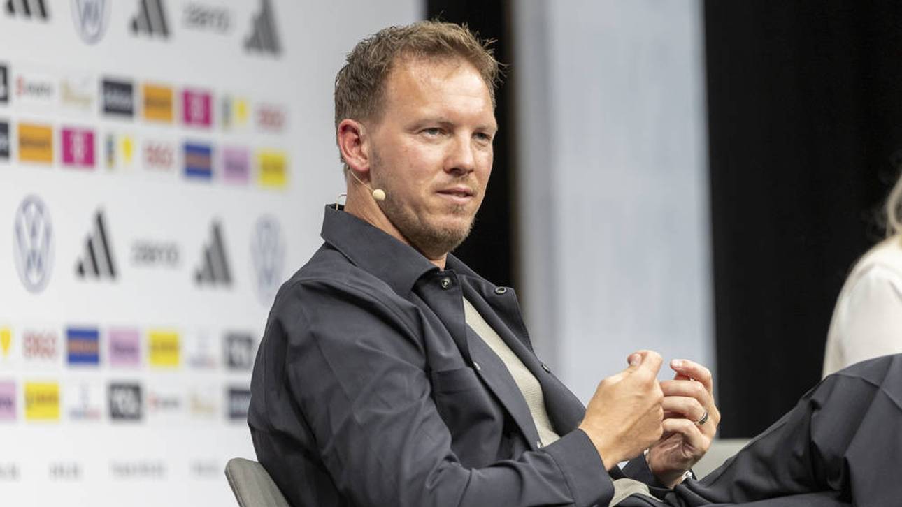 Julian Nagelsmann am Donnerstag in Frankfurt