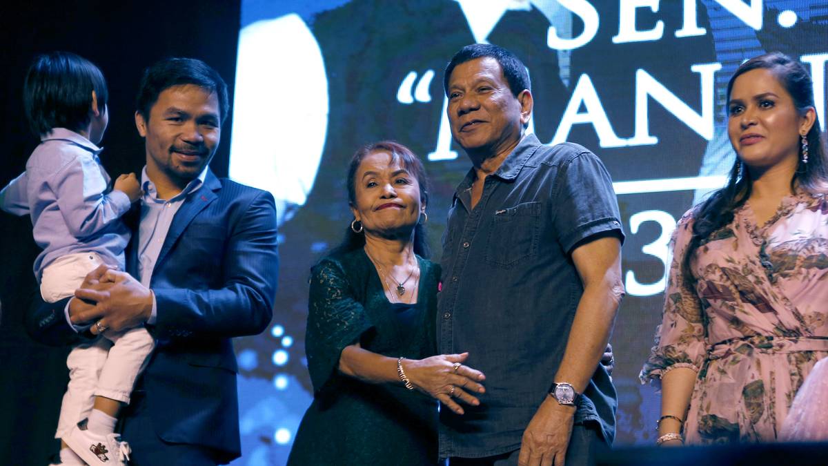 Manny Pacquiao feierte schon seinen 39. Geburtstag zusammen mit Präsident Duterte