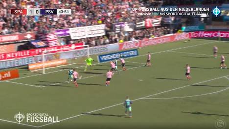 PSV Eindhoven dreht nach Rückstand die Partie gegen Sparta Rotterdam. Damit kommt das Team von Mario Götze im Meisterrennen auf zwei Zähler an Spitzenreiter Ajax heran.