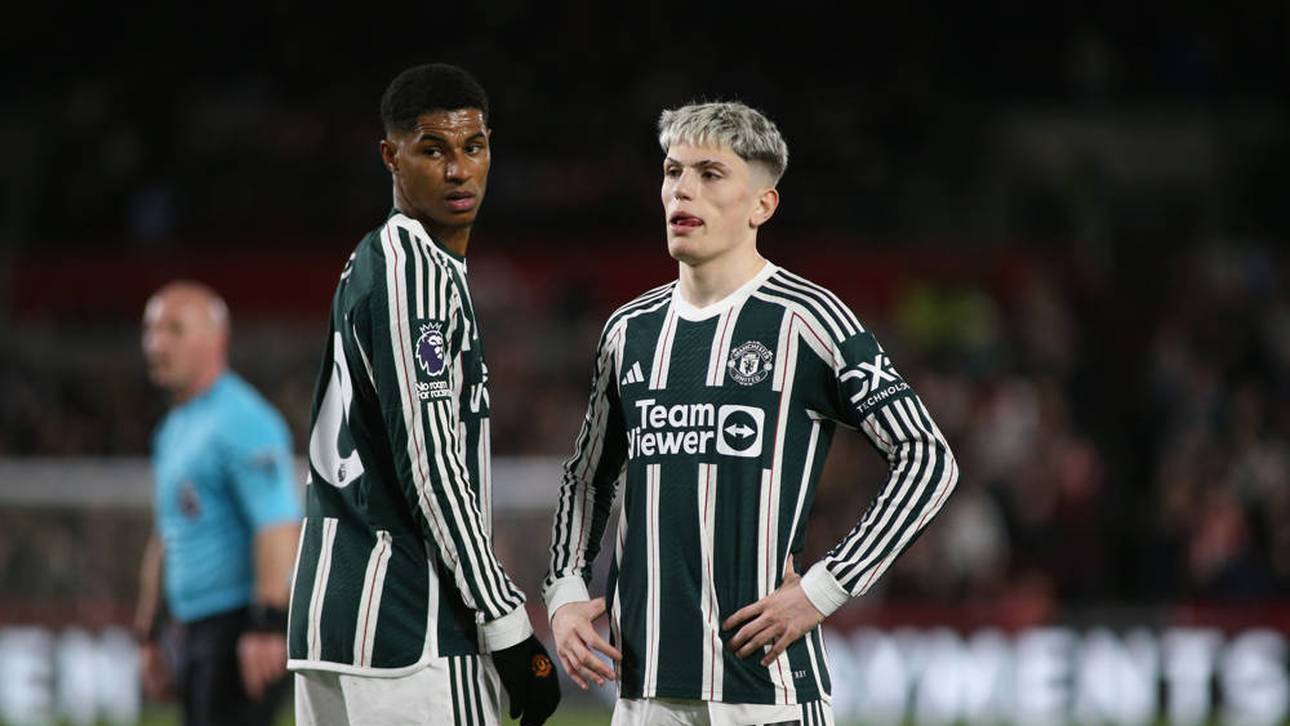 Marcus Rashford (l.) und Alejandro Garnacho wurde vor dem Manchester-Derby aus dem Kader gestrichen