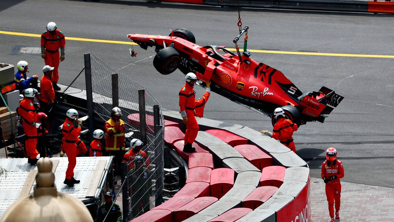 Crash: Training für Vettel beendet