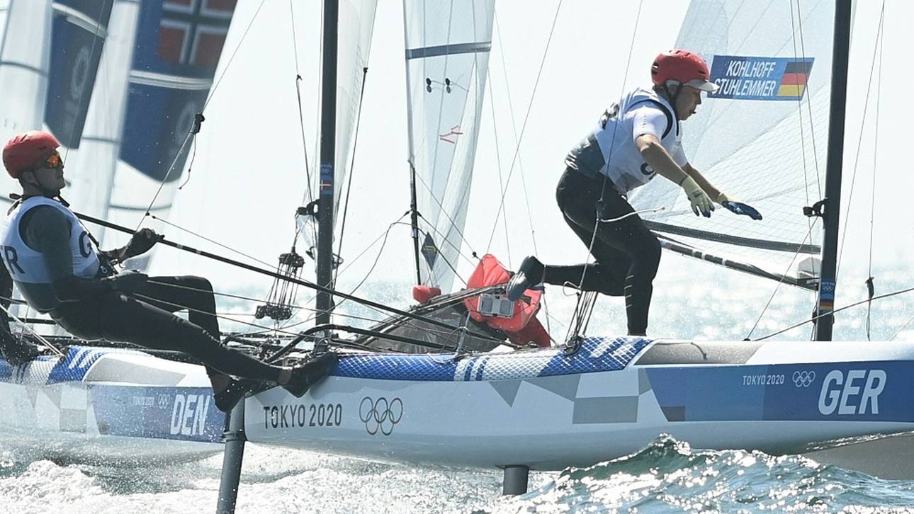 Deutsche Segler wahren Medaillenchancen – Kohlhoff/Stuhlemmer stecken Kenterung weg