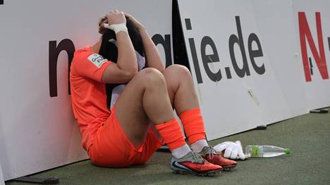 Kim Sindermann, futbolista de la SGS Essen, tras confirmarse el descenso del equipo