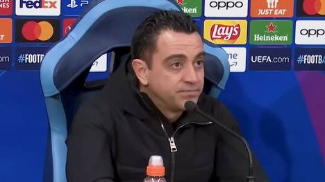 Xavi Hernández, Trainer des FC Barcelona, hat nach dem Unentschieden im Champions-League-Hinspiel gegen Neapel ein ungutes Gefühl. Seiner Meinung nach hätte Barca gewinnen müssen.