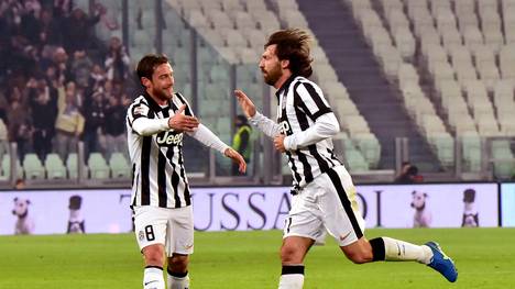 Andrea Pirlo (r.) erzielte den Siegtreffer für Juventus