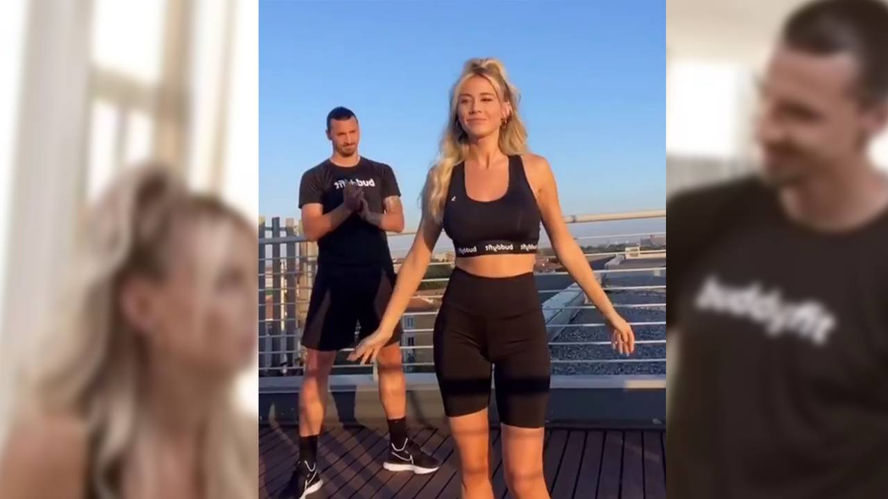 Milan-Star Zlatan Ibrahimovic crasht Tanzvideo von Diletta Leotta
