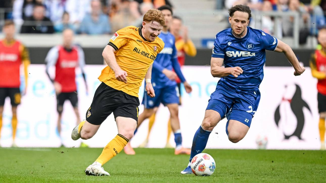 Dynamo verspielt Sieg beim KSC