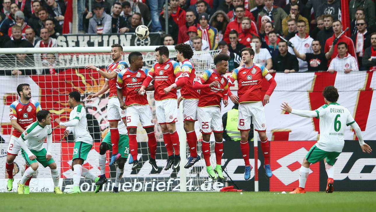 In Mainz: Bremen stoppt freien Fall