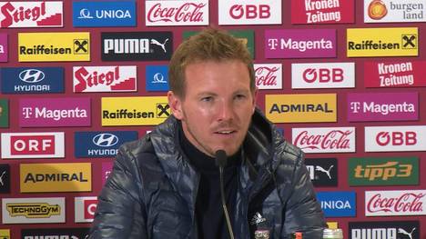 Bundestrainer Julian Nagelsmann erlaubt sich nach dem Debakel der Nationalmannschaft eine Spitze gegen die Medien.