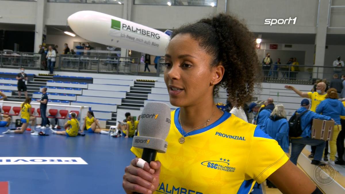 Volleyball Bundesliga:Die Zuspielerin vom SSC Schwerin Denise Imoudu im Gespräch