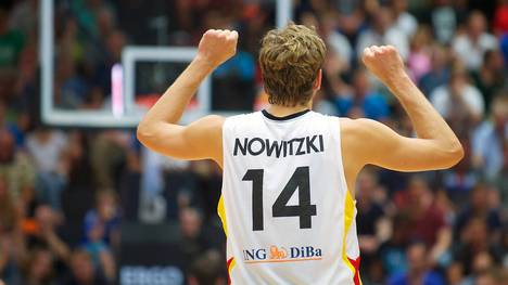 Dirk Nowitzki zeichnete sich gegen Polen erstmals in diesem Sommer als Topscorer aus