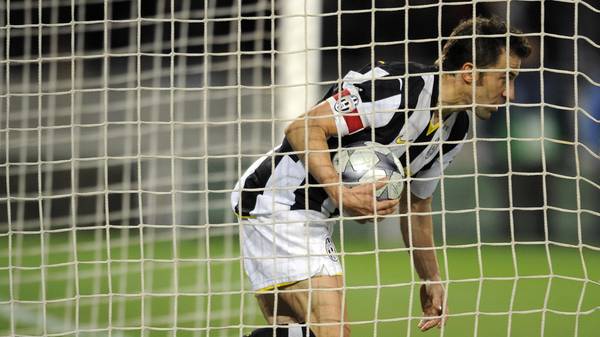 Alessandro del Piero bei einem Tor für Juventus