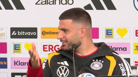 Auf der DFB-Pressekonferenz hat Angreifer Deniz Undav für einen Lacher gesorgt. Dabei legte er den Begriff "Freigang" etwas zu weit aus. 