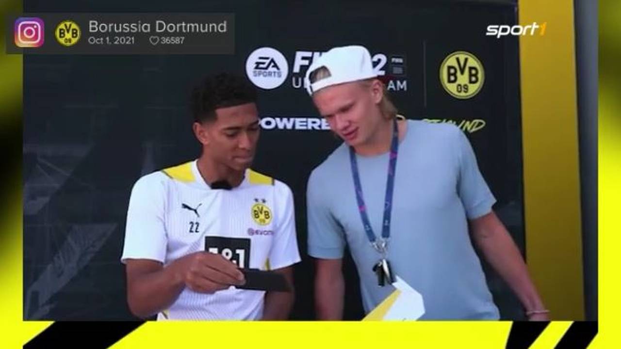 So reagiert Erling Haaland auf sein Rating bei FIFA 22 | BVB