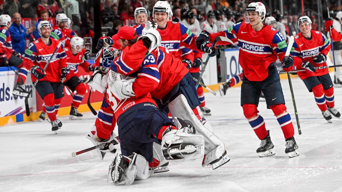Eishockey-WM 2023 Riesige Sensation! Norwegen steht Kopf nach Kanada-Coup
