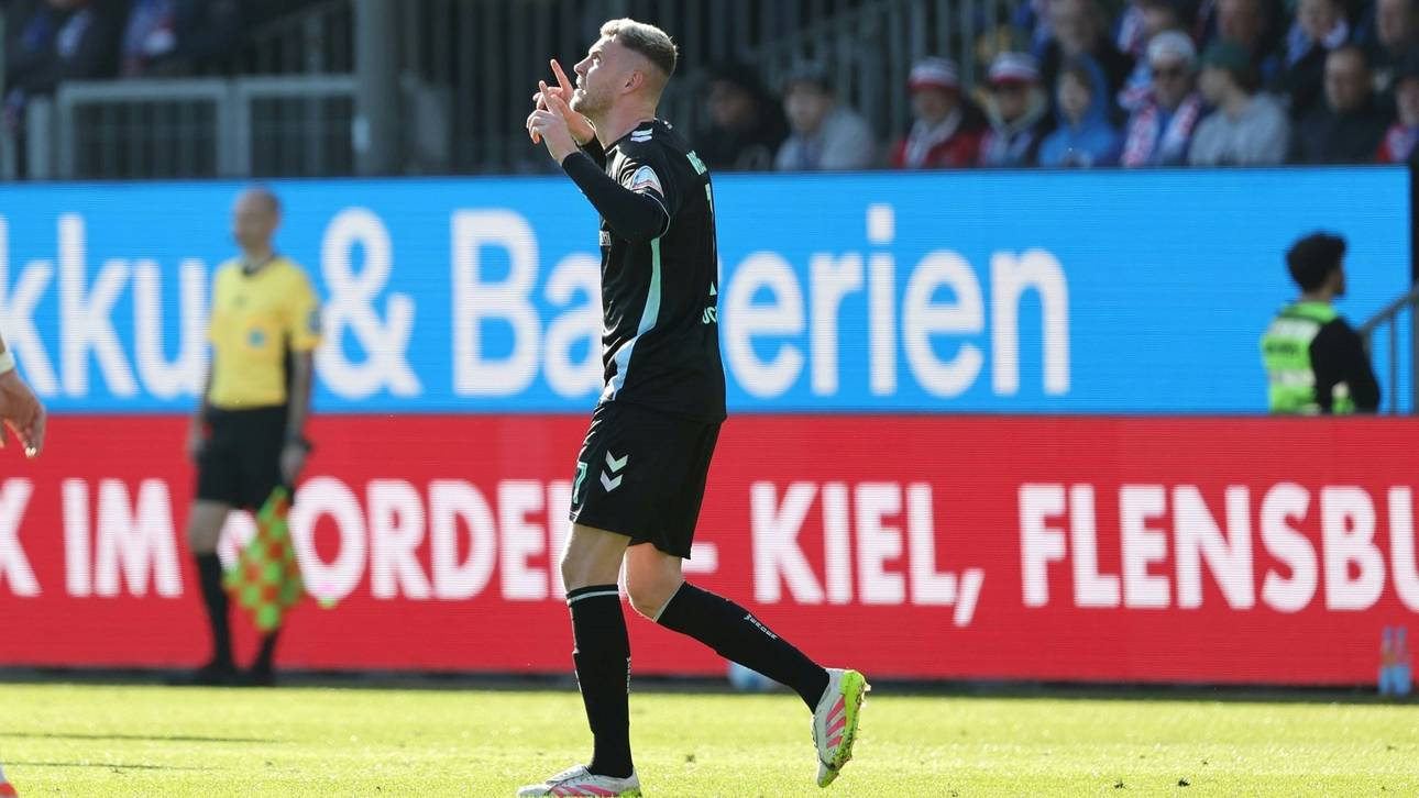 Pleite gegen Bremen: Kiel taumelt Abstieg entgegen