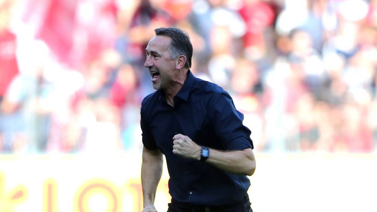 ACHIM BEIERLORZER/1. FC KÖLN: Allzu viel zu jubeln hatten die Kölner diese Saison noch nicht. Im Sommer 2019 präsentierten die Geißböcke Beierlorzer als neuen starken Mann an der Seitenlinie. Bislang brachten die Impulse des ehemaligen Coaches von Jahn Regensburg noch nicht den gewünschten Erfolg