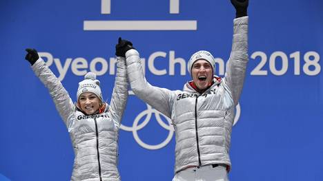 Aljona Savchenko gewinnt mit Bruno Massot Olympiagold im Eiskunstlaufen