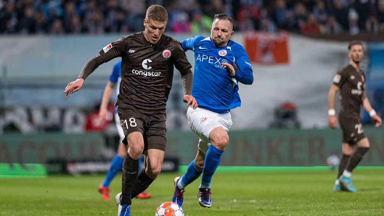 St. Pauli lässt in Rostock Federn