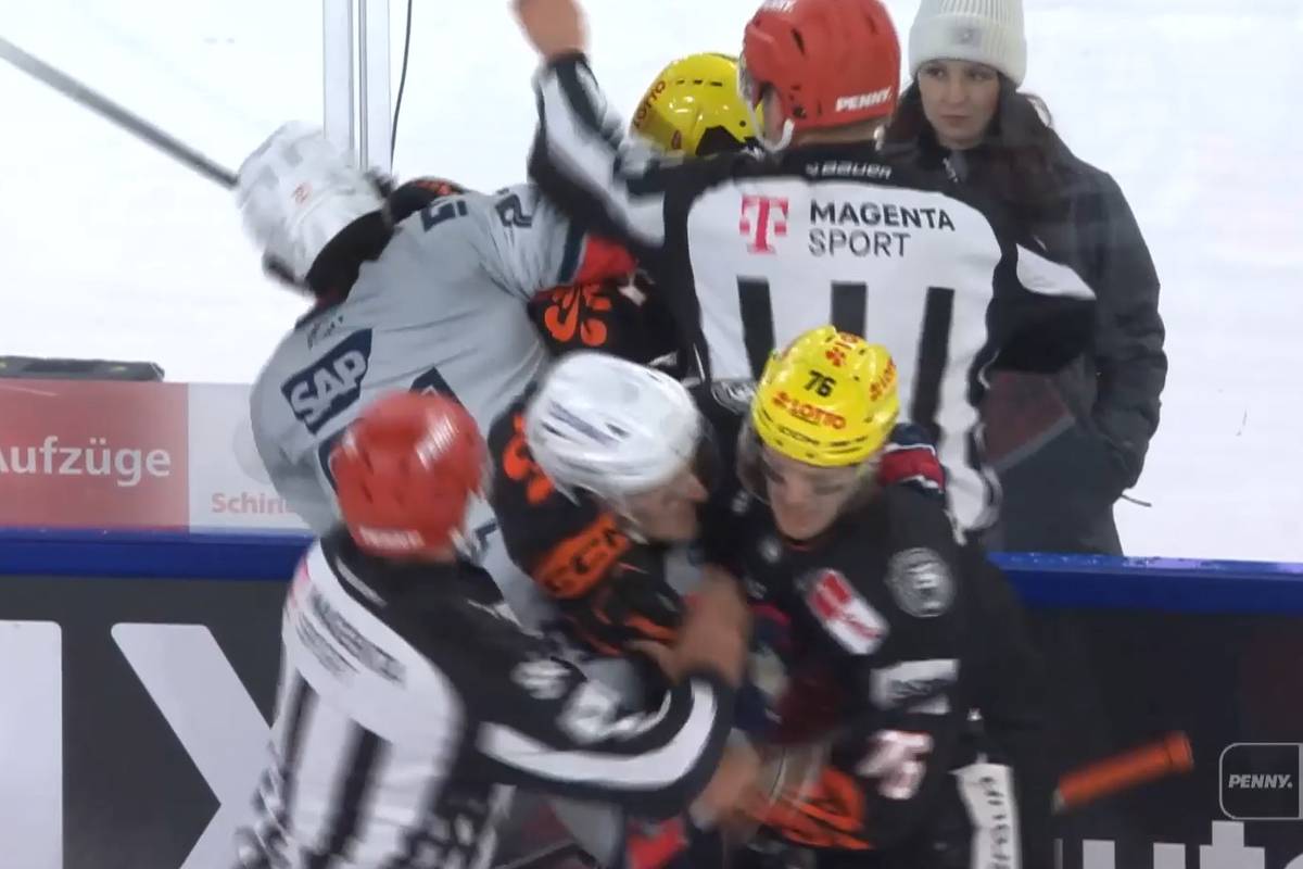 Zum sechsten Mal richtete die Deutsche Eishockey Liga ihr Freiluftspektakel aus. Bereits nach wenigen Sekunden brennen bei den ersten Spielern von Mannheim und Frankfurt die Sicherungen durch.