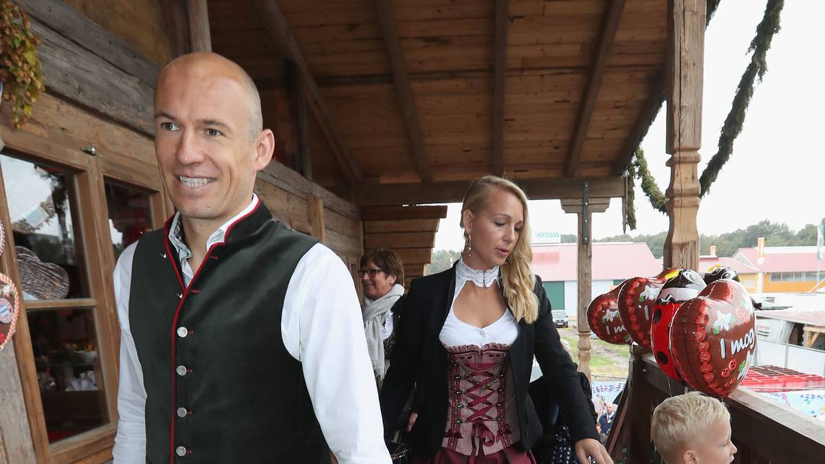 Längst ein stilechter Bayer: Arjen Robben mit Familie