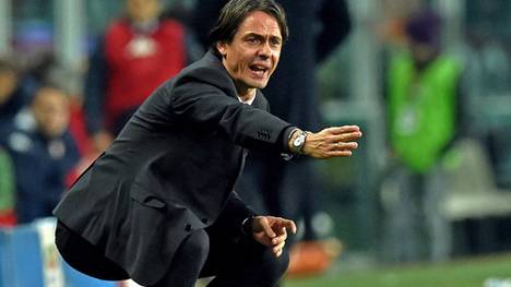 Trainer Filippo Inzaghi hofft mit dem AC Mailand auf ein Erfolgserlebnis im Pokal