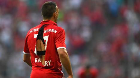 Franck Ribery musste gegen ManCity sein Trikot wechseln