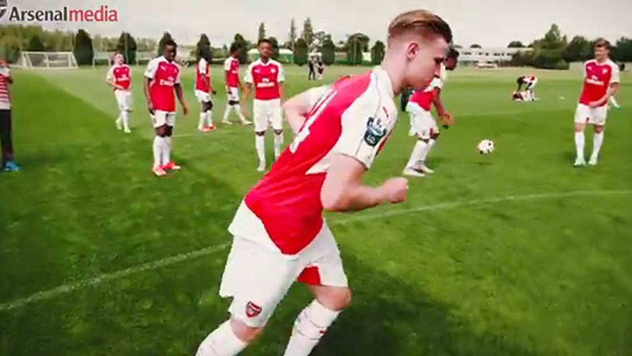 Verrücktes Training bei Arsenal