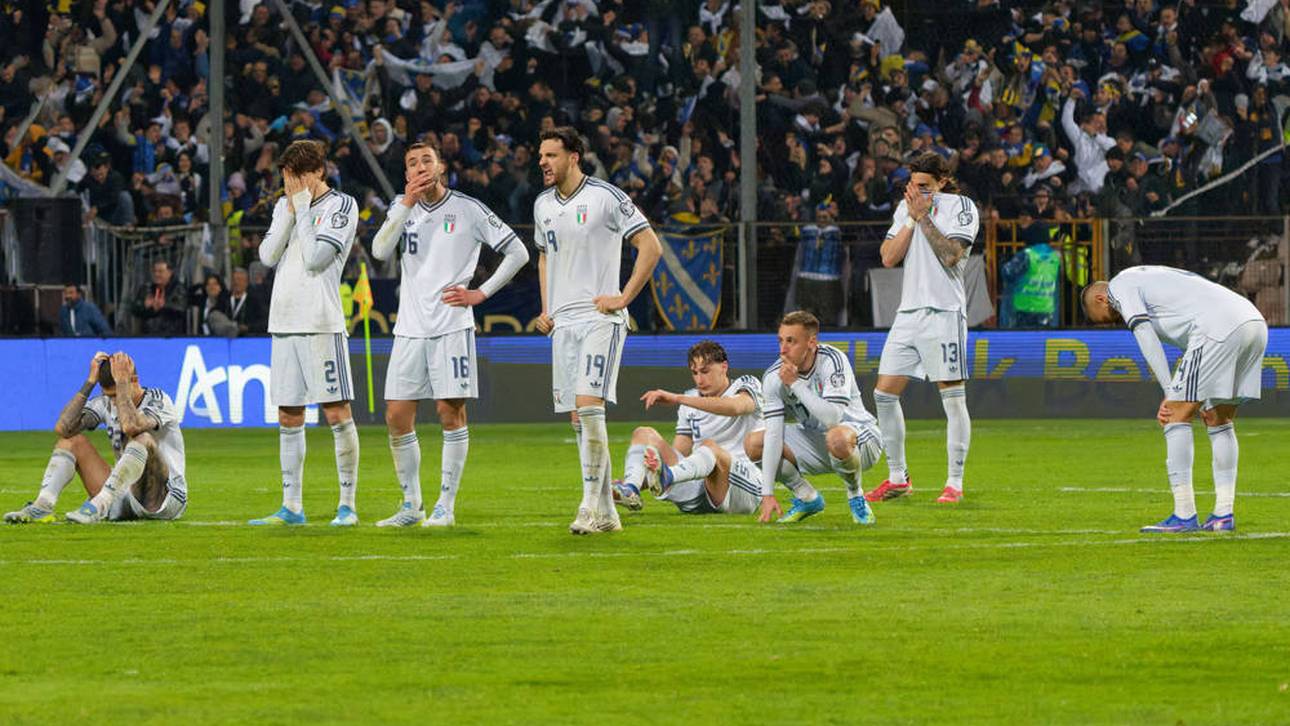 Enttäuschung bei Italien nach dem verpassten WM-Ticket