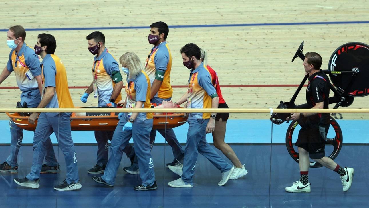 Commonwealth Games: Horrorcrash auf der Bahn