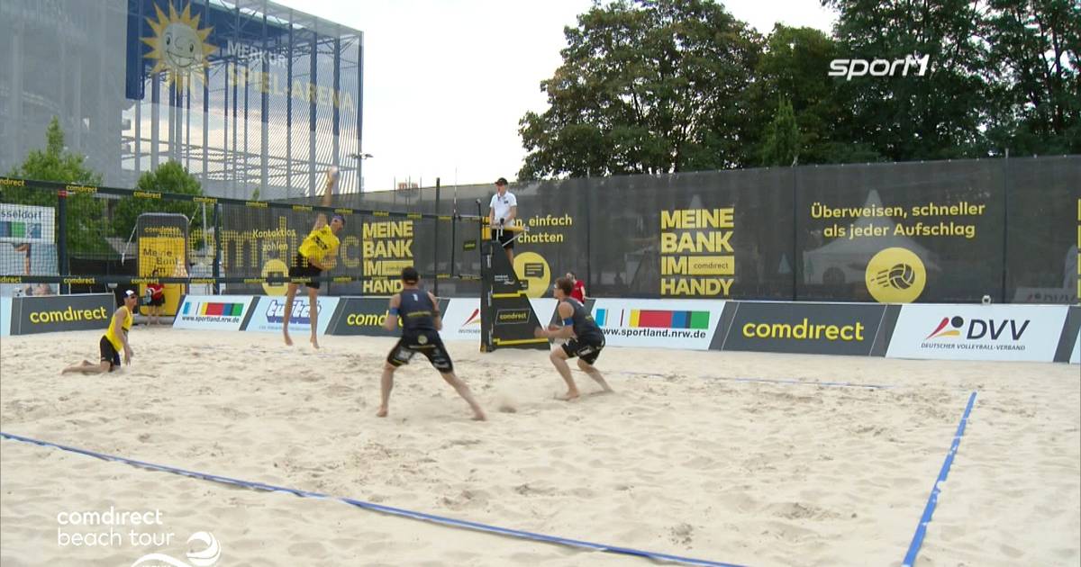 Die Highlights Der Beachvolleyball Halbfinals In Dusseldorf