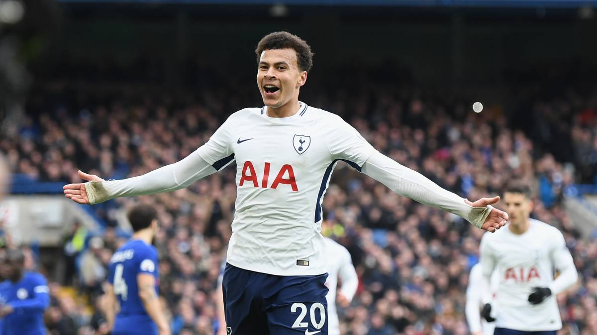 PLATZ 6: Auch Dele Alli entwickelt sich rasant. Von der dritten englischen Liga ging es vor drei Jahren zu den Tottenham Hotspur. Dort war der 22-Jährige erneut entscheidend am Erreichen der Champions-League-Ränge beteiligt. Sein Marktwert liegt bei 171 Millionen Euro 