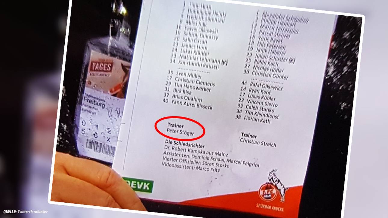 Köln unterläuft Trainer-Fauxpas