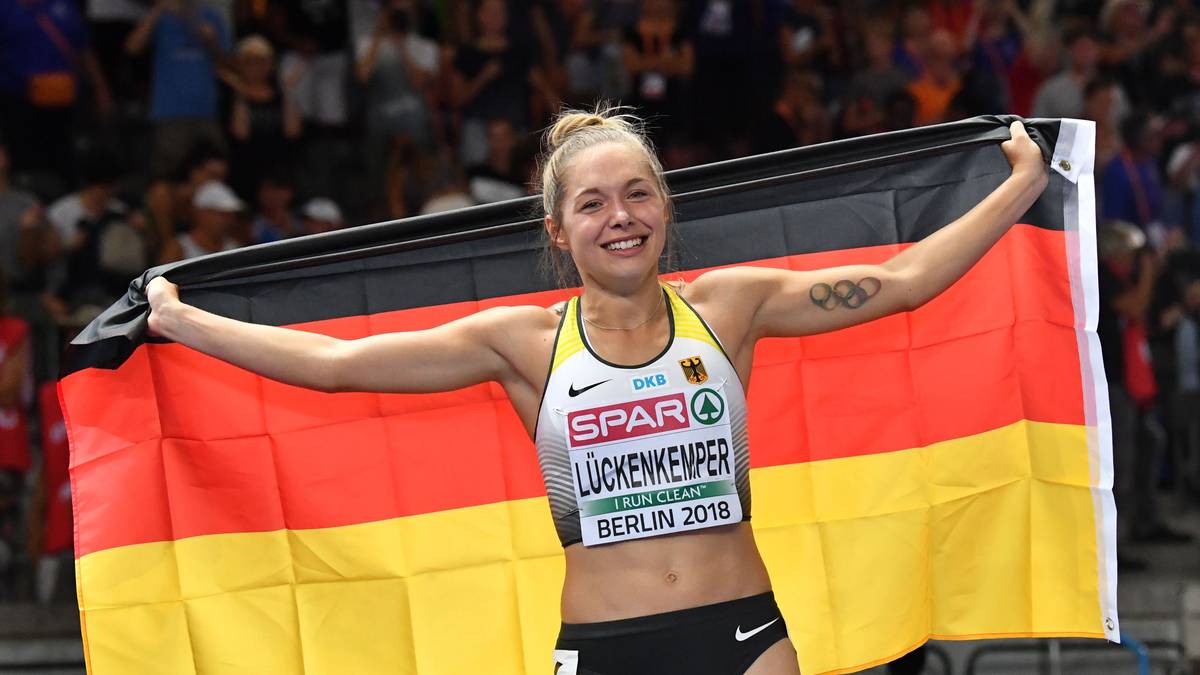 Gina Lückenkemper (Deutschland): Anders sieht das bei Lückenkemper aus. Bereits mit 19 Jahren gewann sie bei der Europameisterschaft in Amsterdam zweimal Bronze