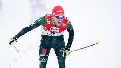 Kombinierer Fabian Rießle wird in Val di Fiemme Dritter