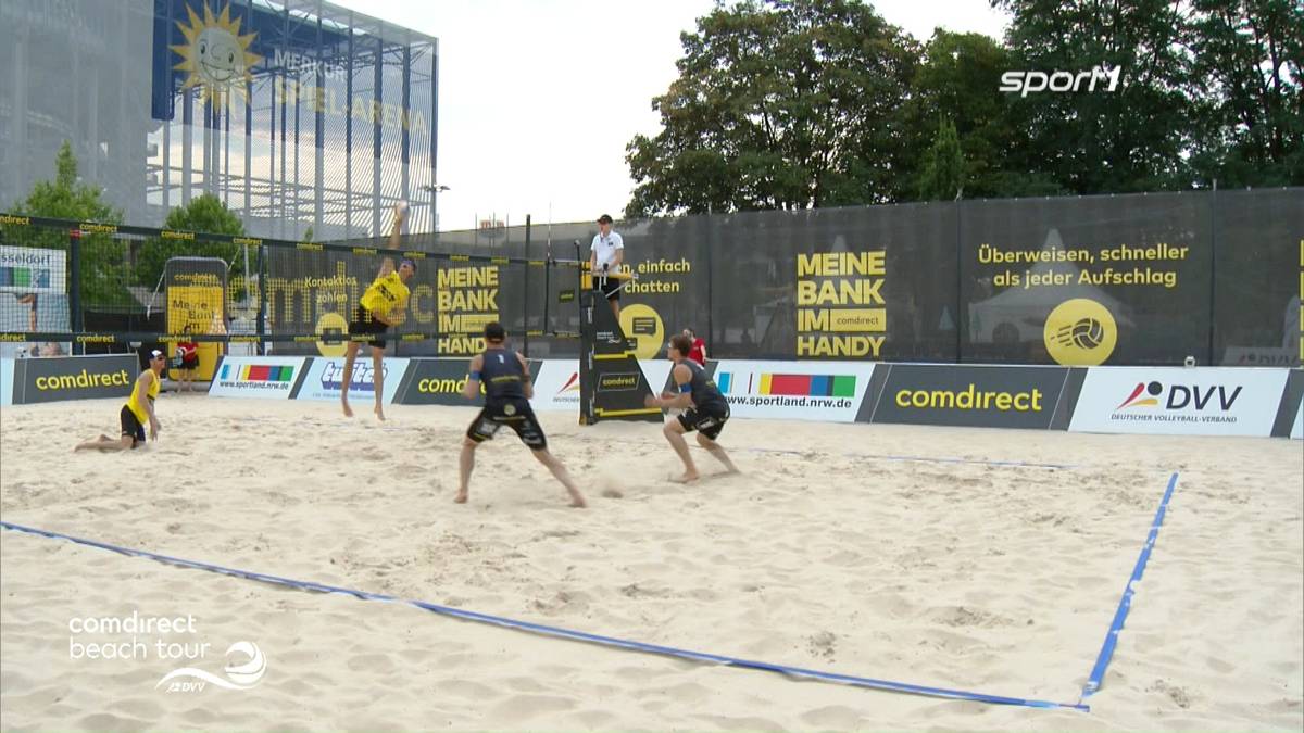 Die Highlights der Beachvolleyball-Halbfinals in Düsseldorf