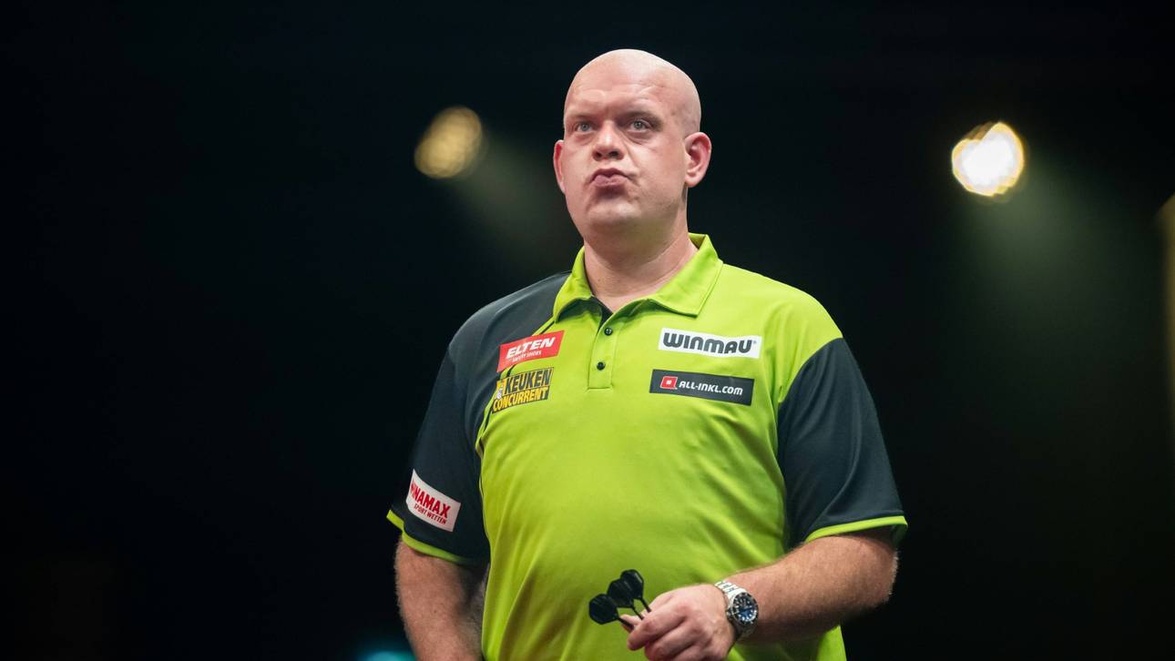 Van Gerwen vor dem Aus