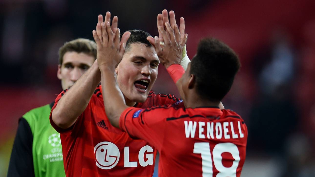 Uberschwängliche Freude nach dem Hinspiel: So will Bayer auch am Dienstag jubeln