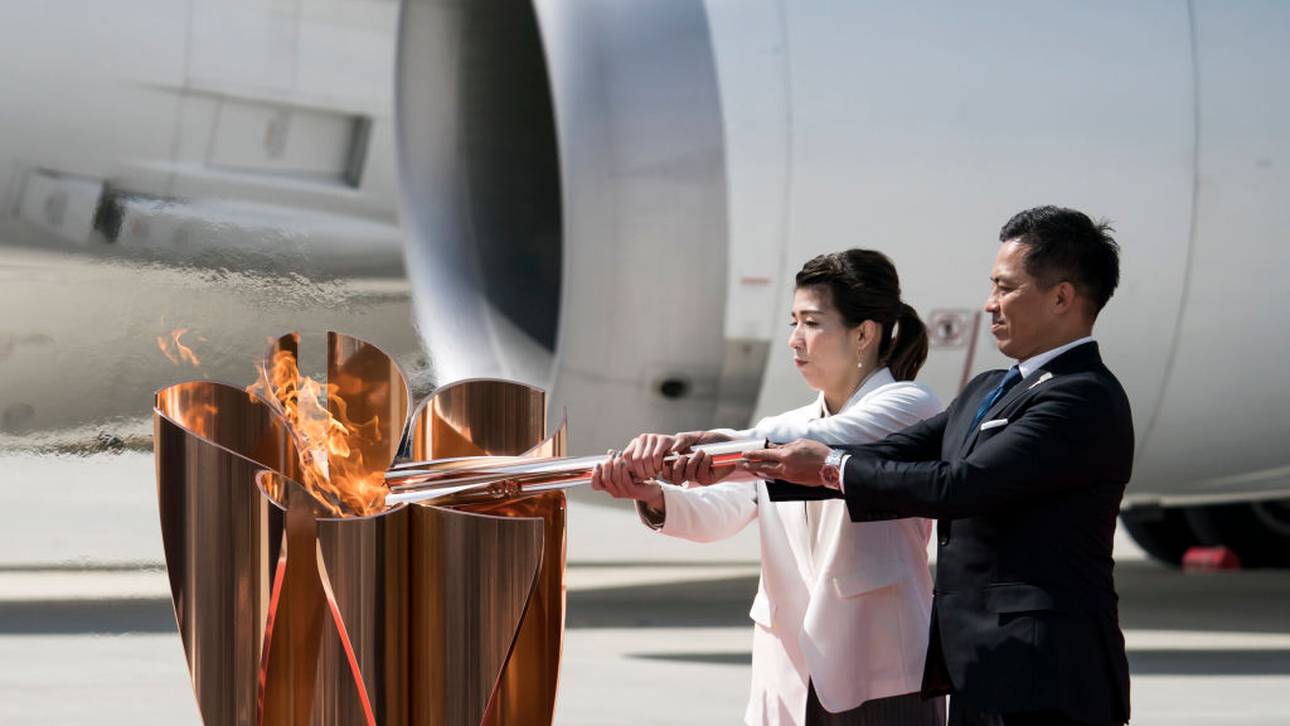 Olympisches Feuer nun in Japan