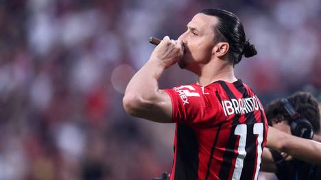 So feierte Zlatan Ibrahimovic den Titel des AC Mailand