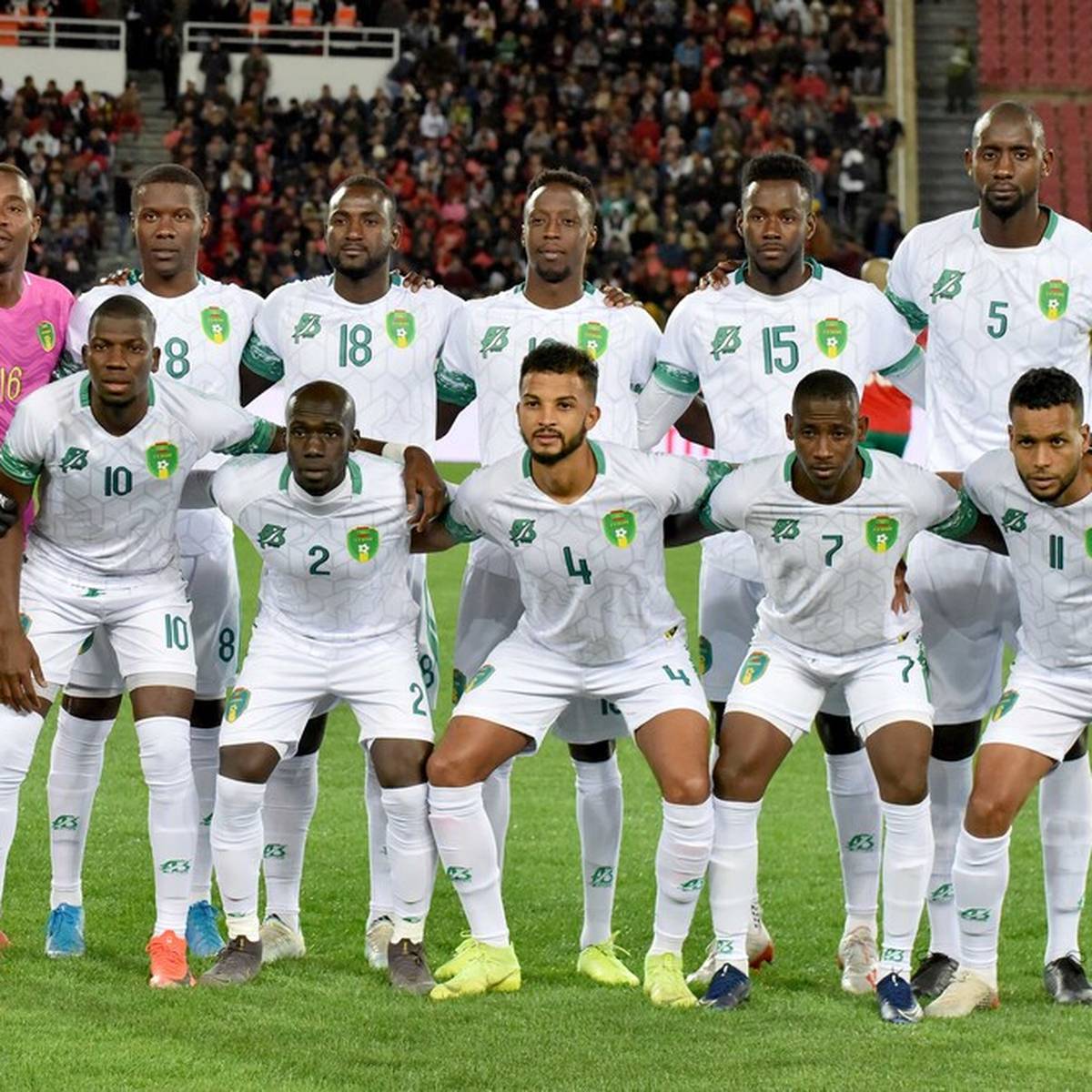 Mauretaniens Spieler sollten beim Afrika-Cup ihre Hymne ohne musikalische Begleitung singen
