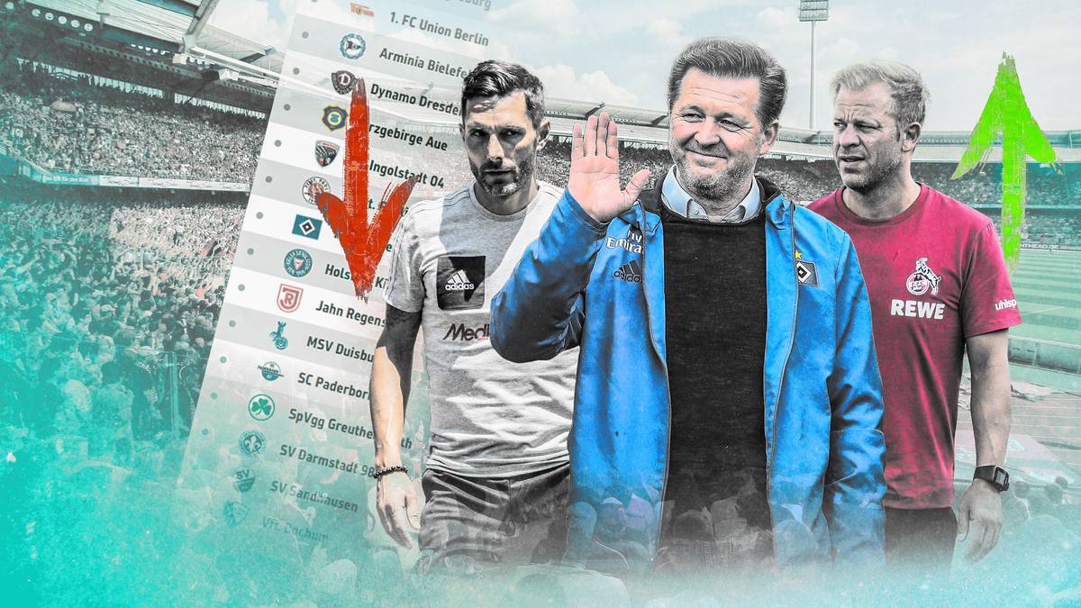 Die Bundesliga-Absteiger 1. FC Köln und Hamburger SV gehen als klare Favoriten in die neue Zweitliga-Saison. Aber wer mischt sonst noch oben mit? SPORT1 zeigt die Tipps der Zweitliga-Trainer