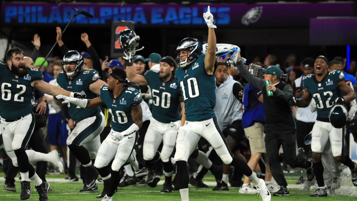2018, PHILADELPHIA EAGLES (41:33 gegen die New England Patriots): Diesmal verpasst Tom Brady einen erneuten Triumph knapp. Der Spielmacher liefert ein starkes Spiel ab, das bessere Team sind aber die Eagles