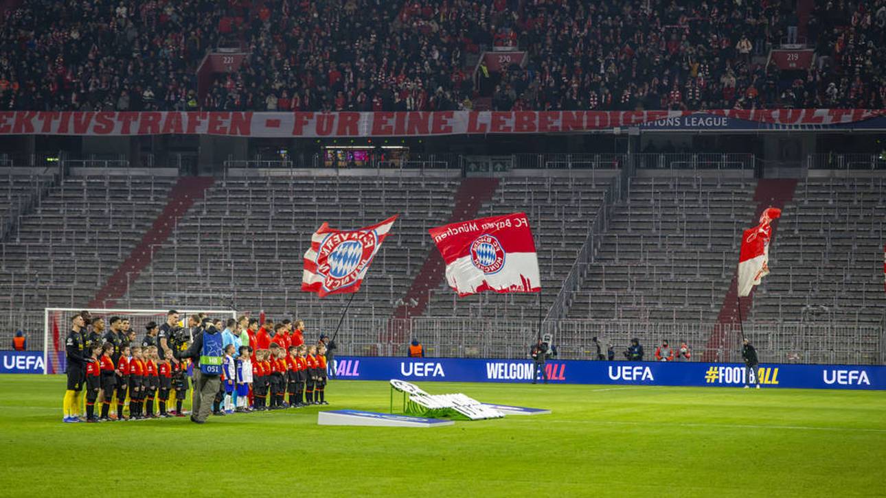Beim Spiel gegen Saint-Gilloise blieb der untere Bereich der Südkurve leer