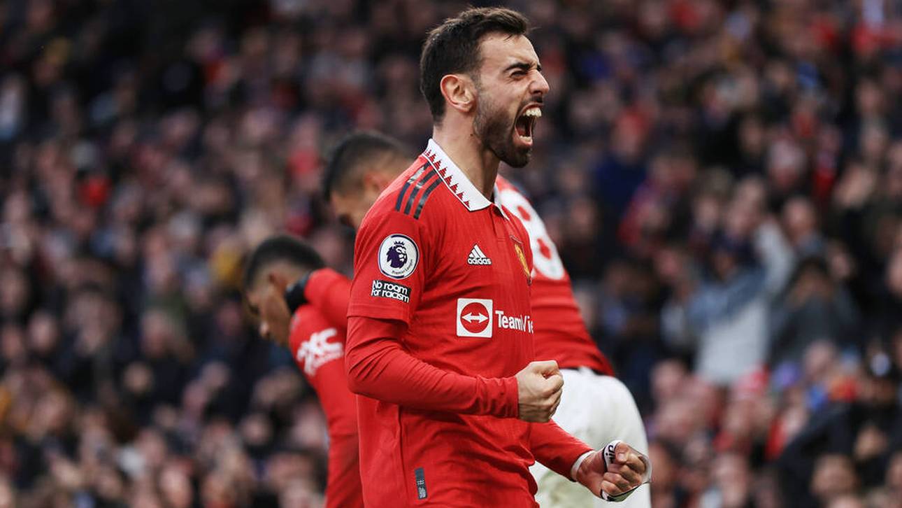 Bruno Fernandes erzielte den zwischenzeitlichen Ausgleich für ManUnited im Derby