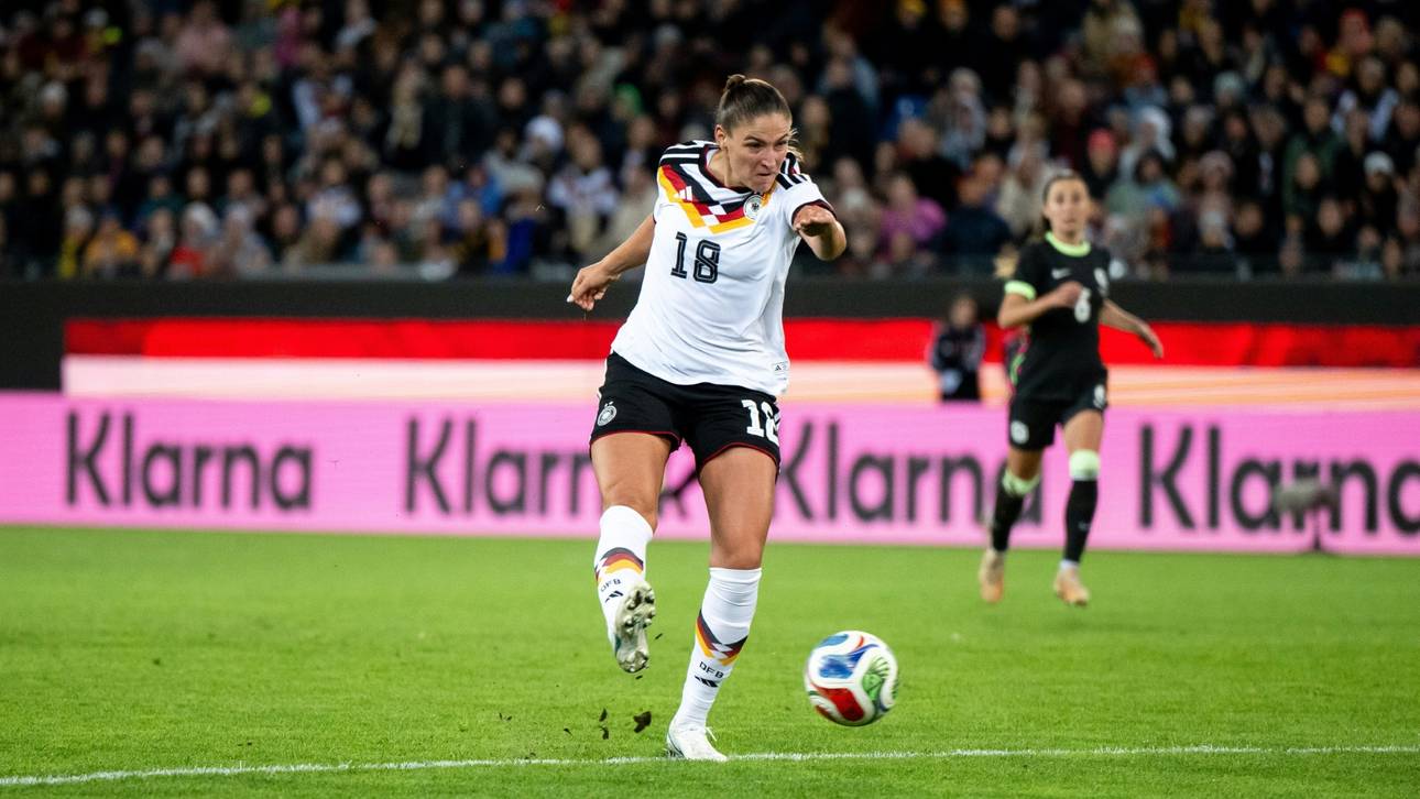 Doppelpack Kössler: DFB-Frauen mit gutem Start in die WM-Saison